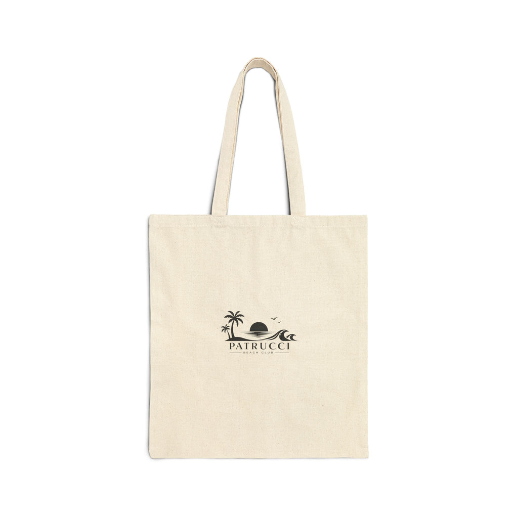 Canvas Tote Bag — Minimal Beach Logo "PATRUCCI" Eco Market Tote
