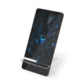 Tech Circuit Smartphone Stand — Foldable Mobile Display Dock with Futuristic Blue Cyber Design