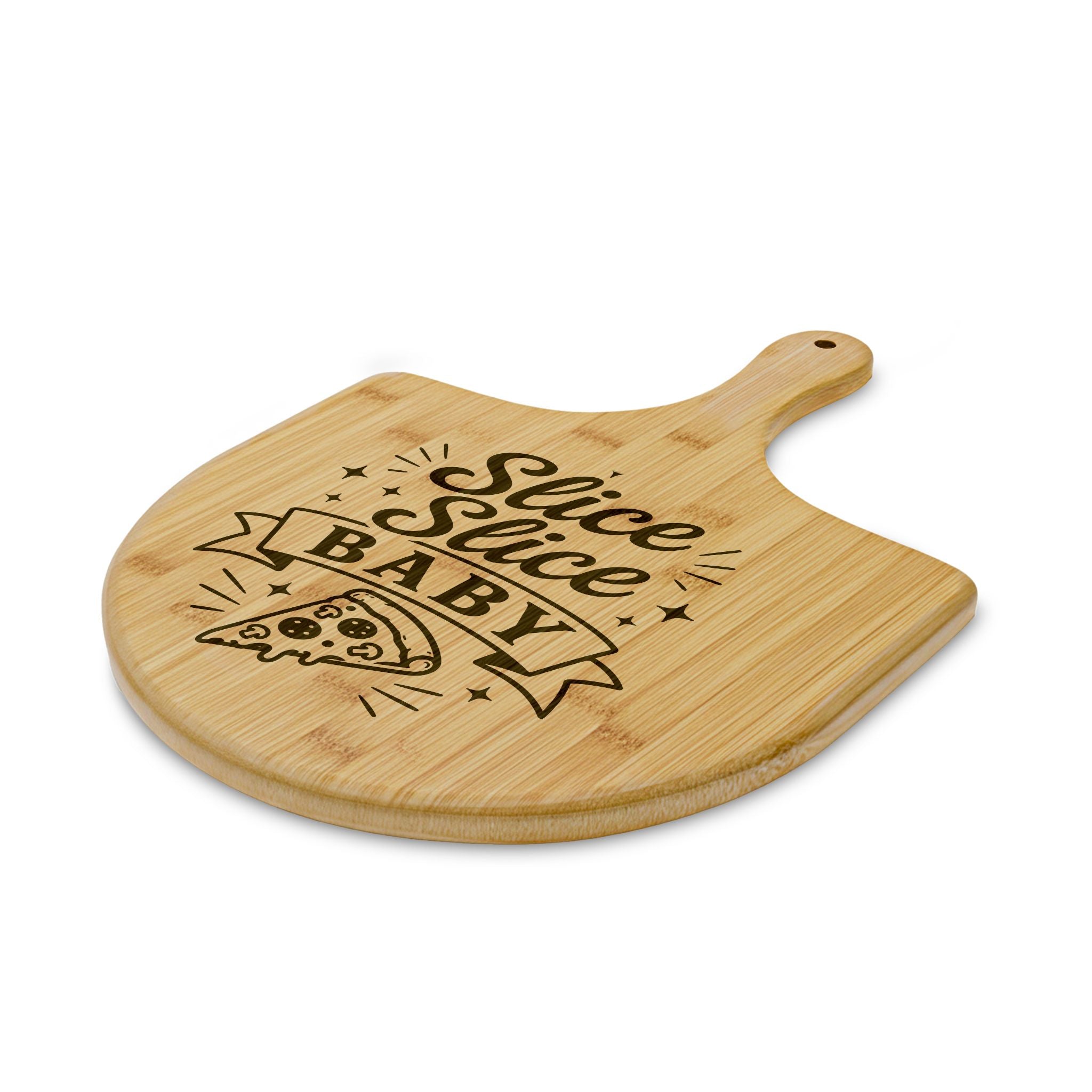 Slice Slice Baby Bamboo Pizza Board | Engraved Pizza Peel